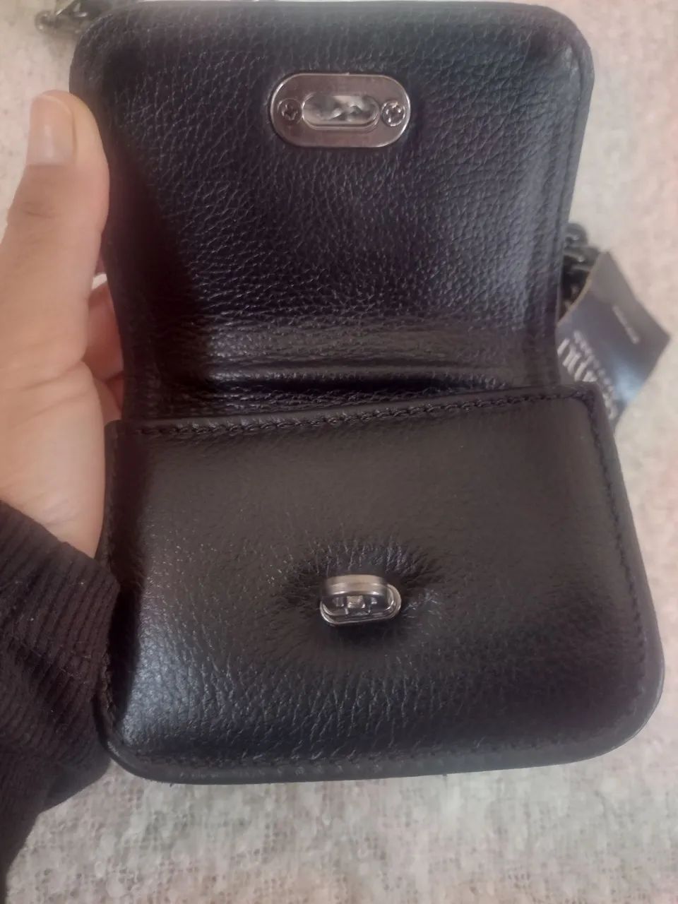 Mini pochete couro legítimo  - Foto 2