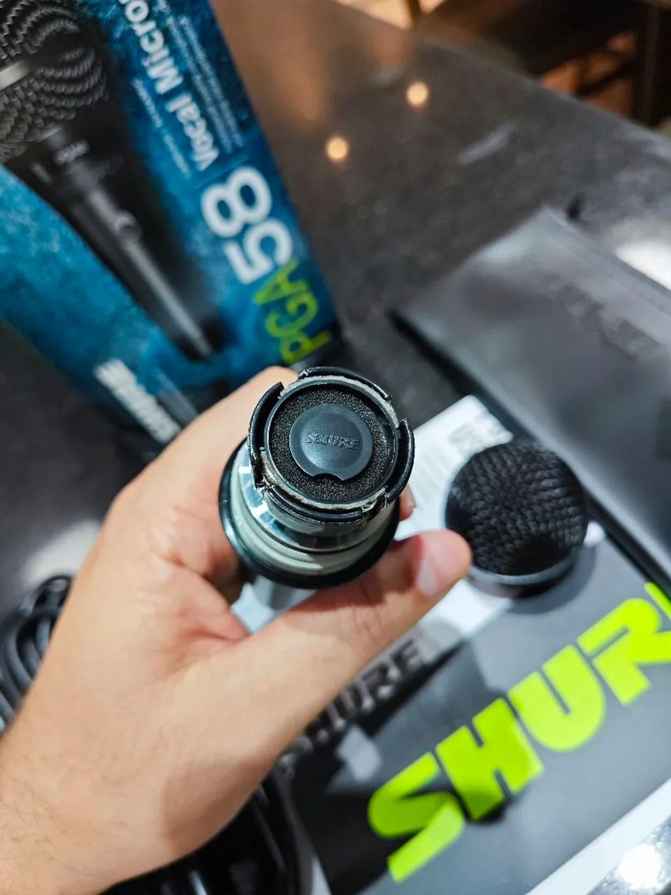 MICROFONE SHURE PGA58 DINÂMICO - Foto 4