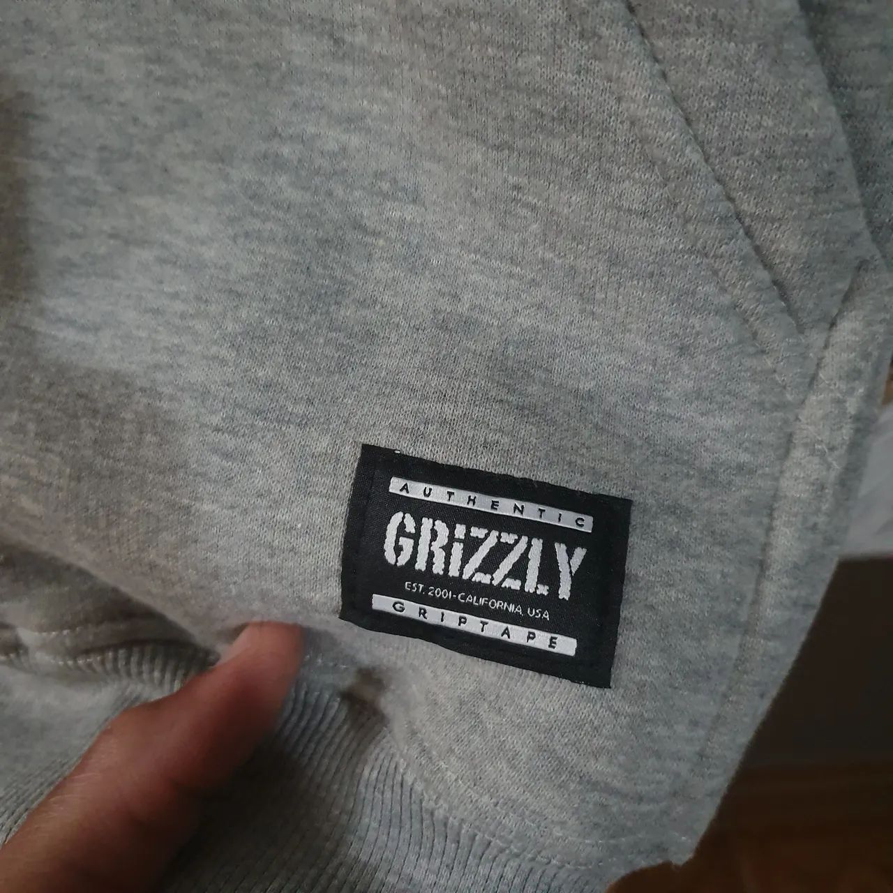 Blusa Moletom Grizzly Cinza Nova - Foto 3