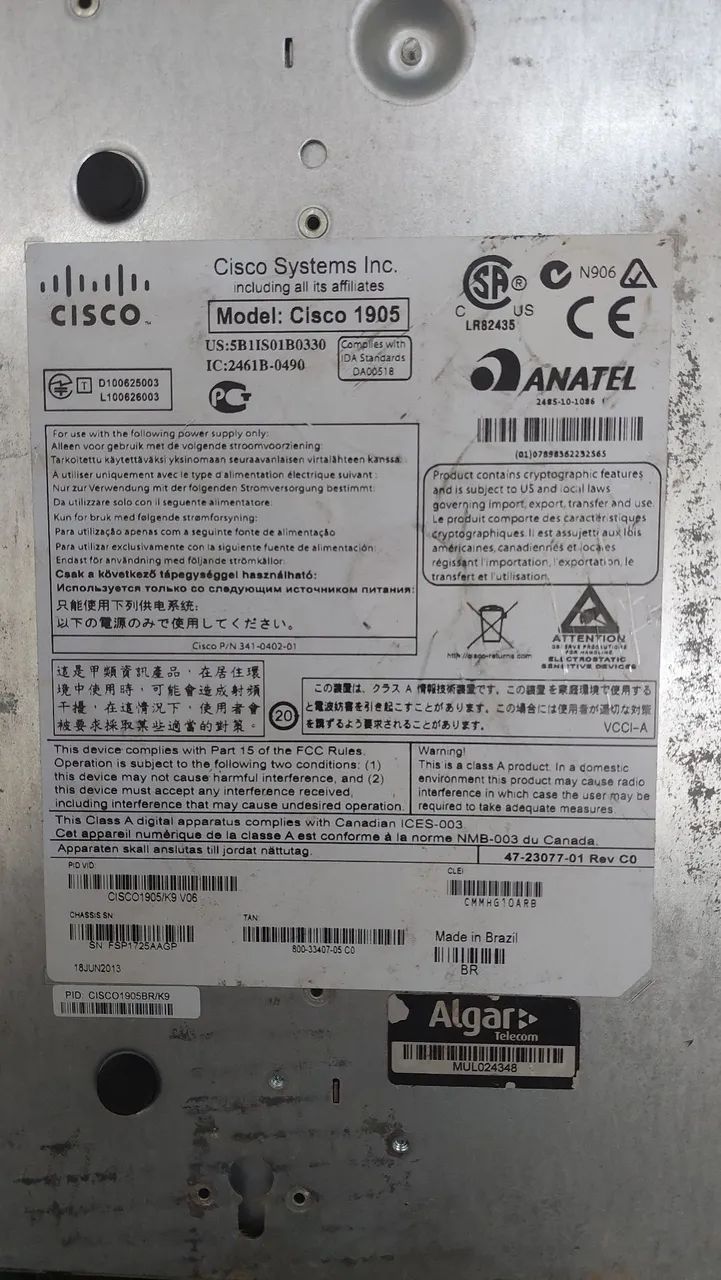 Roteador Cisco 1900 Series  - Foto 4