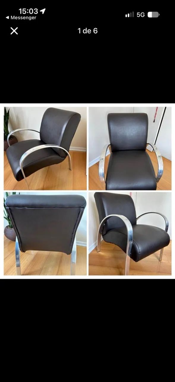 Poltronas Couro