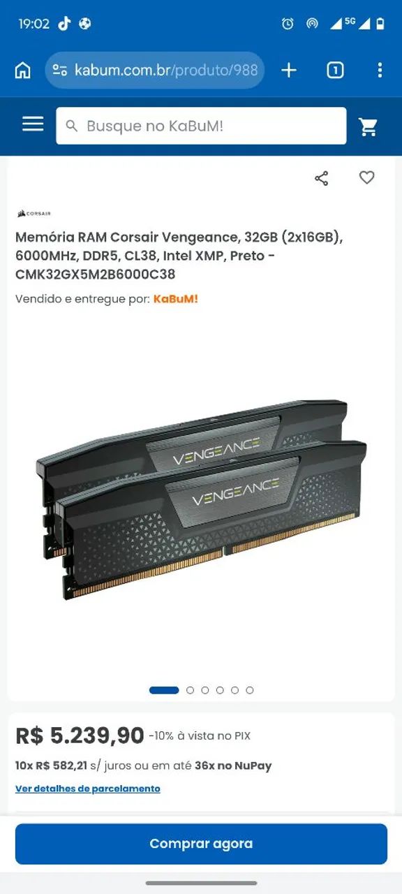 32GB MEMÓRIA RAM DDR5 6000Mhz - Foto 2