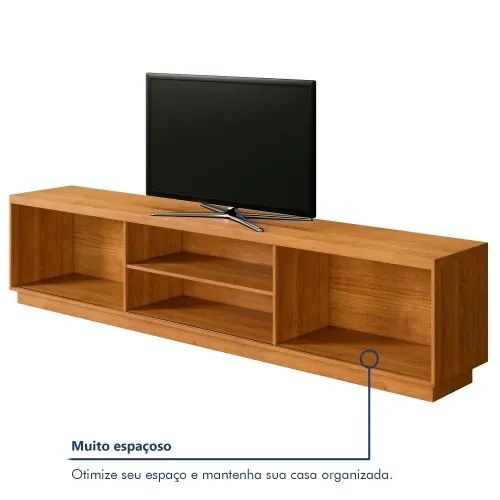 Rack Ripado Para Tv Até 85 Polegadas 100% Mdf 220cm 2 Portas - Foto 3
