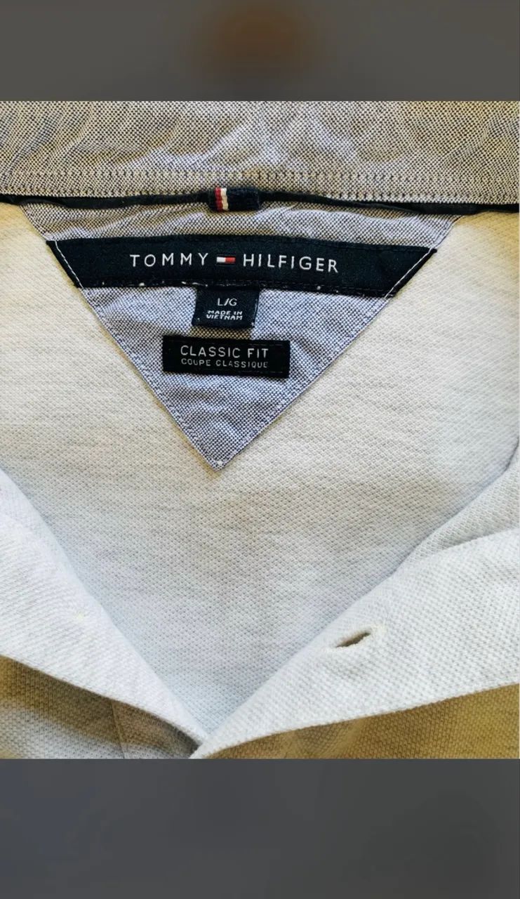 polo tommy hilfiger original masculina cinza - Foto 2