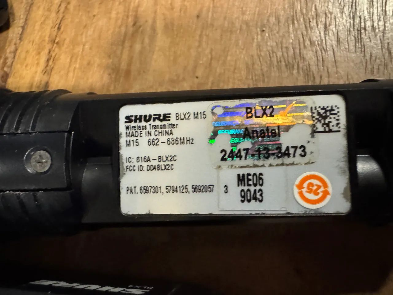 Microfone sem fio Shure BLX24/SM58 original. - Foto 5