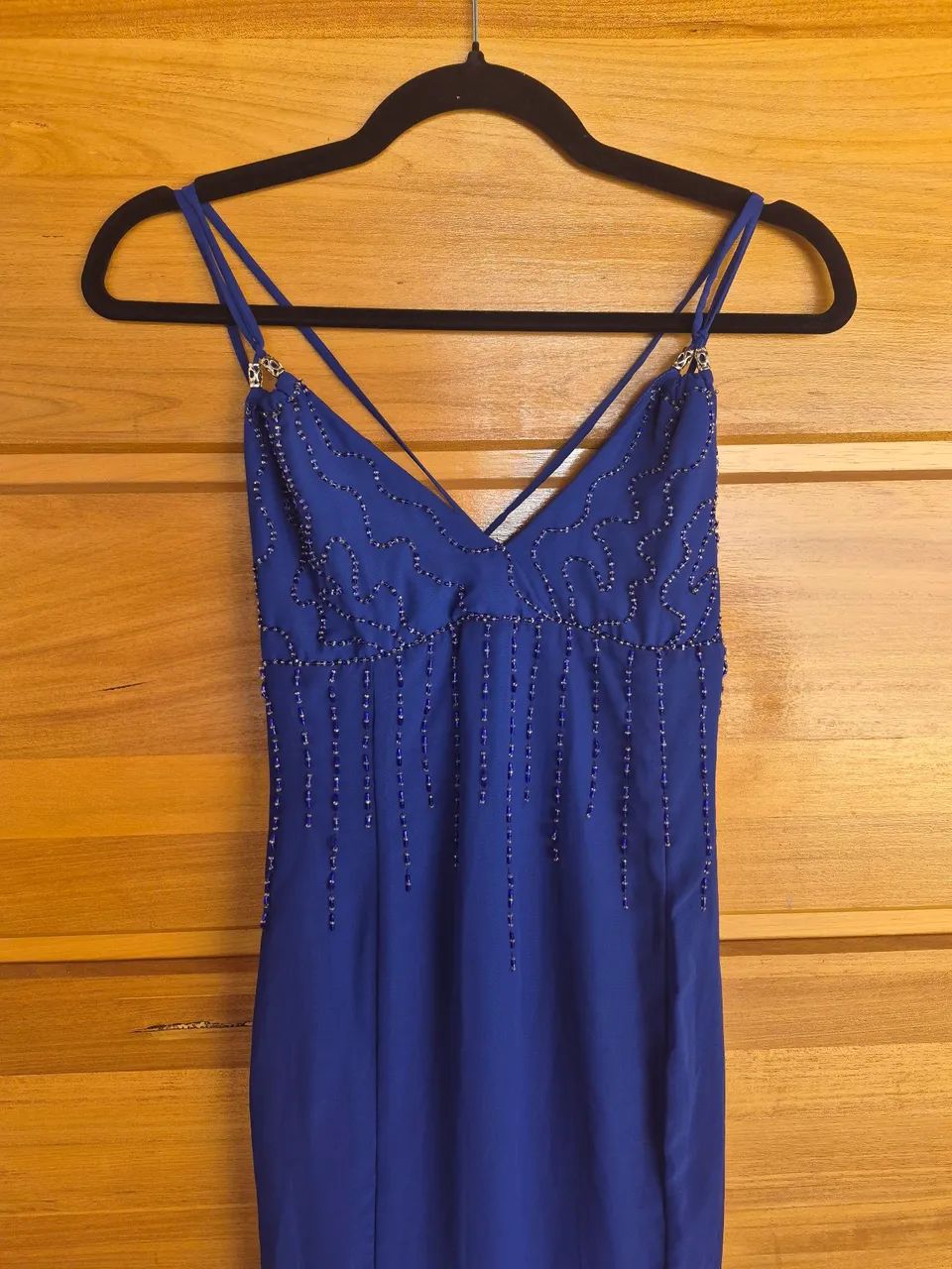 Vestido de festa azul royal