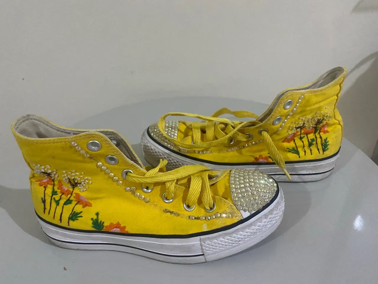 Tênis All Star - Cano Alto - Customizado  - Foto 6