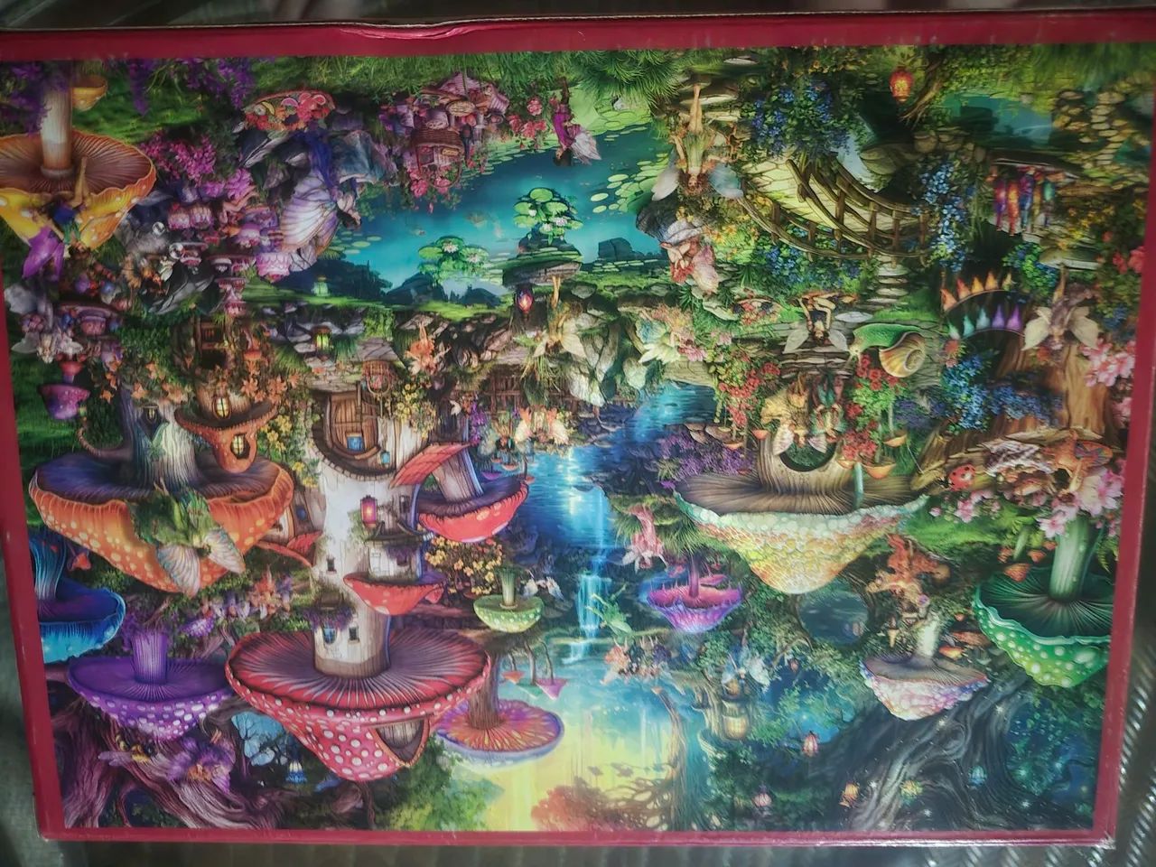 Quebra cabeça  Grow 2000pcs  Vilarejo das fadas - Foto 2