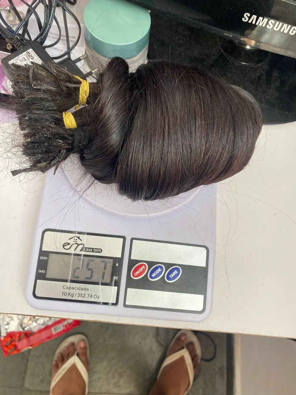 Cabelo humano 60 CM 