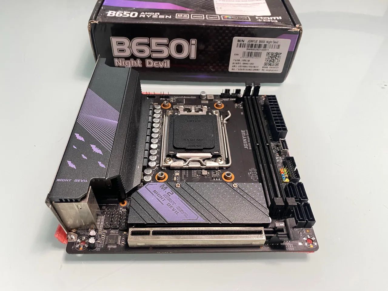 B650I Placa-Mãe ITX Night Devil JGINYUE (Com BIOS Atualizada