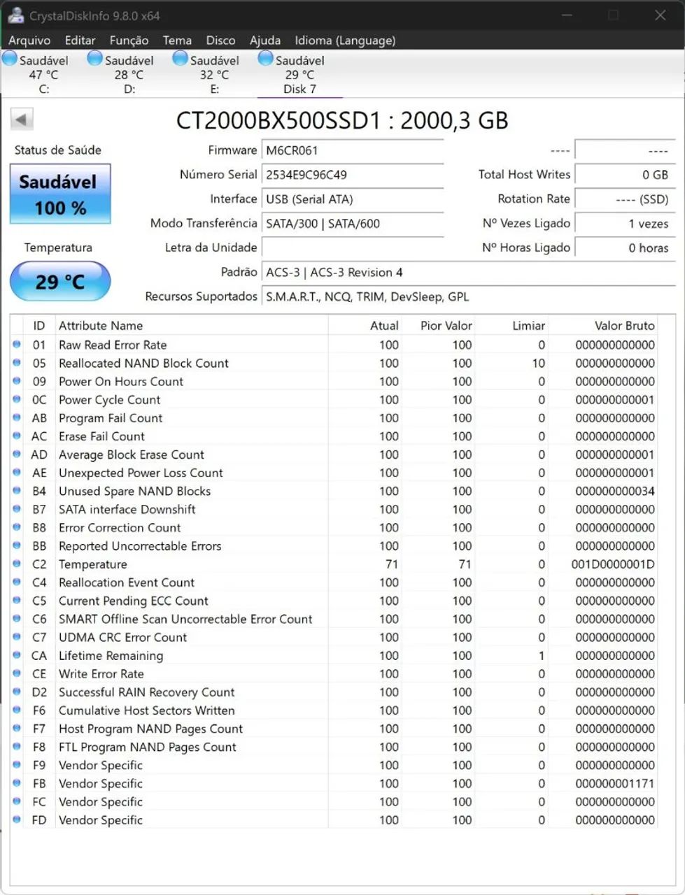 SSD SATA 2TB CRUCIAL - Foto 4