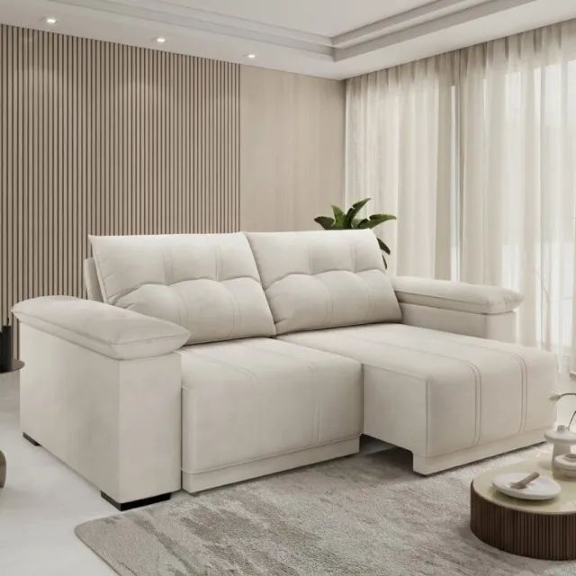 Sofá Retrátil e Reclinável Delta 2,30m   Novo! Pronta Entrega! - Foto 4