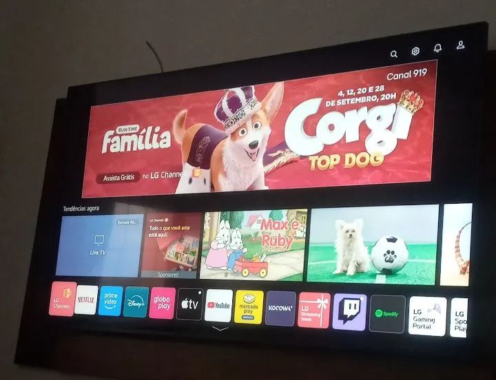 Televisão tela plana digital de 60 polegadas pega Wi Fi computador  - Foto 2
