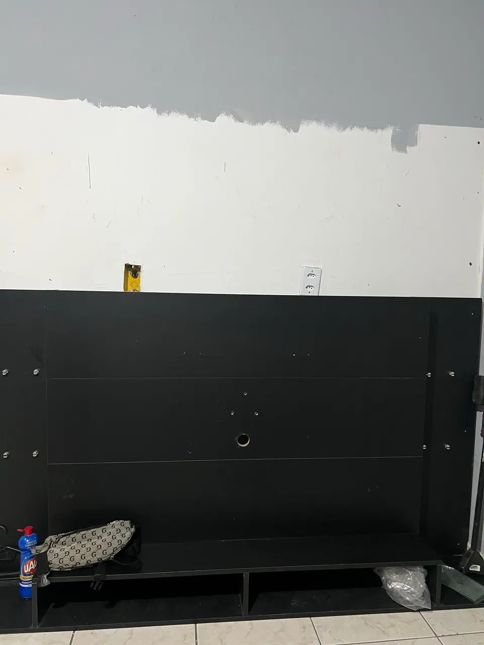 Painel de TV, com suporte de vidro  - Foto 3