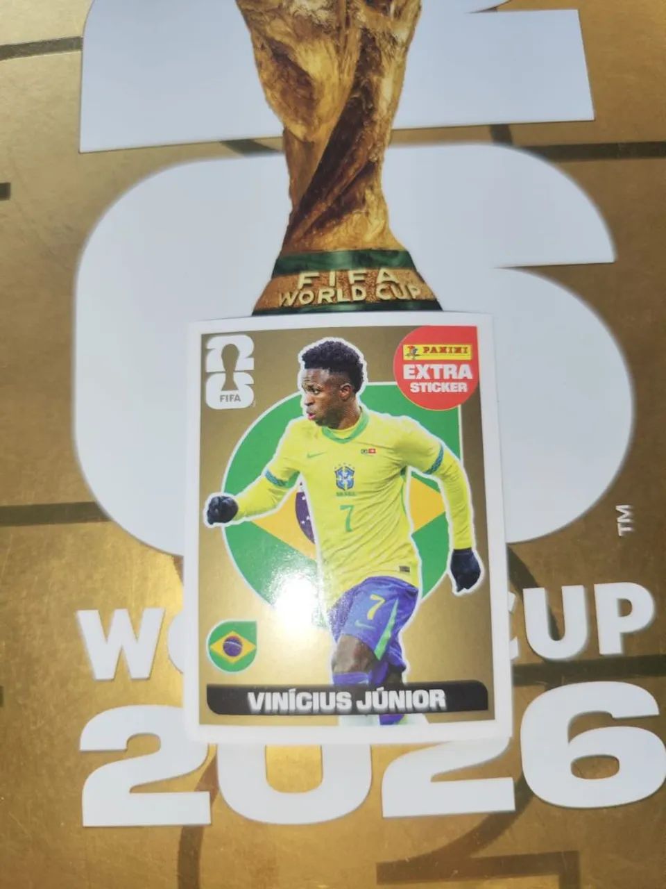 Figurinha do Vinícius Junior ouro 