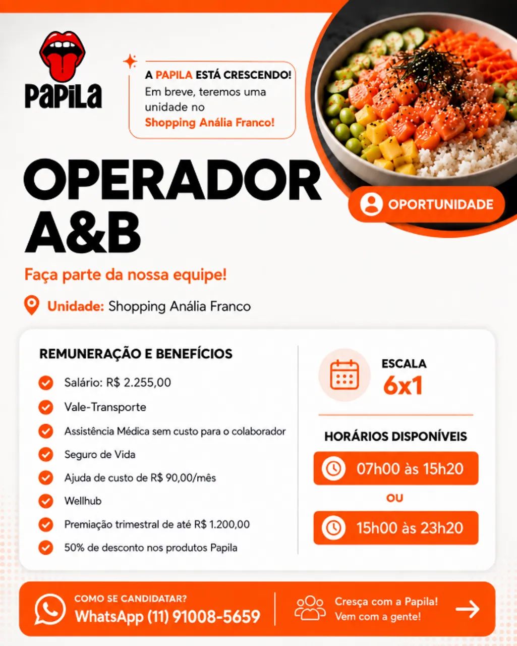 TEMOS VAGAS EM DIVERSAS REGIÕES DE SP - Foto 5