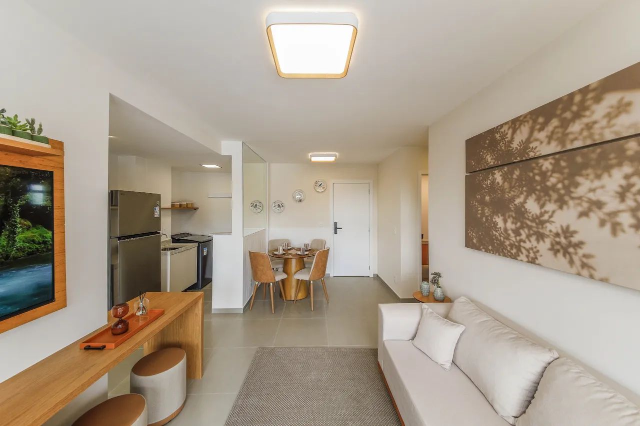 Apartamento 2 quartos com suíte e varanda, totalmente mobiliado e decorado e próximo à UFJ - Foto 3