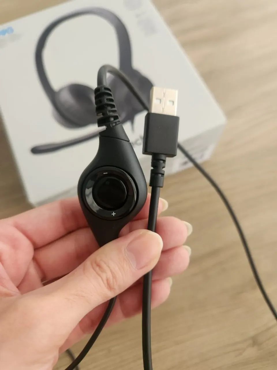 Fone Headset com fio USB Logitech H390 - Foto 5
