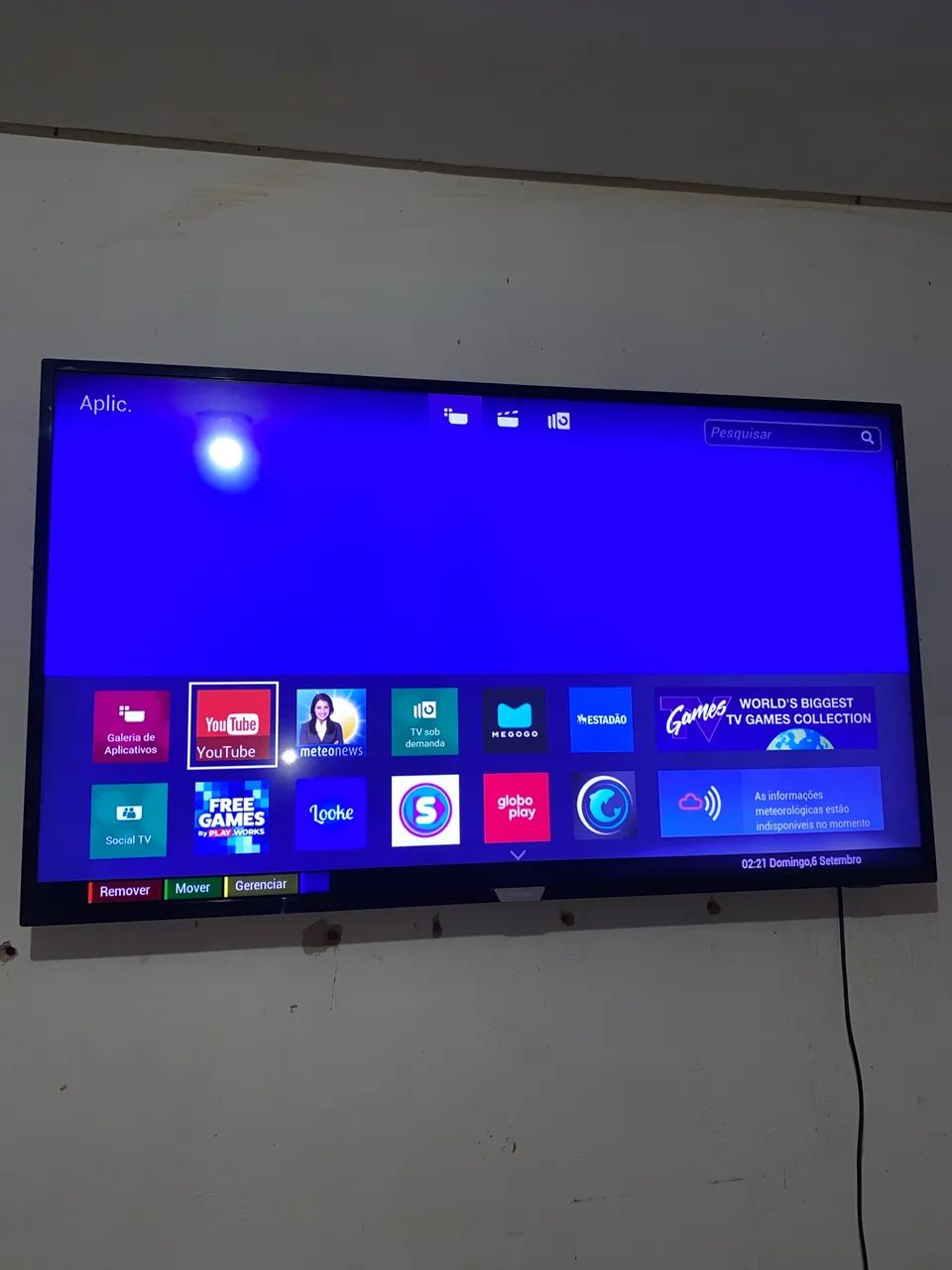 Vendo SMART TV 50 POLEGADAS, FUNCIONANDO TUDO PERFEITAMENTE 