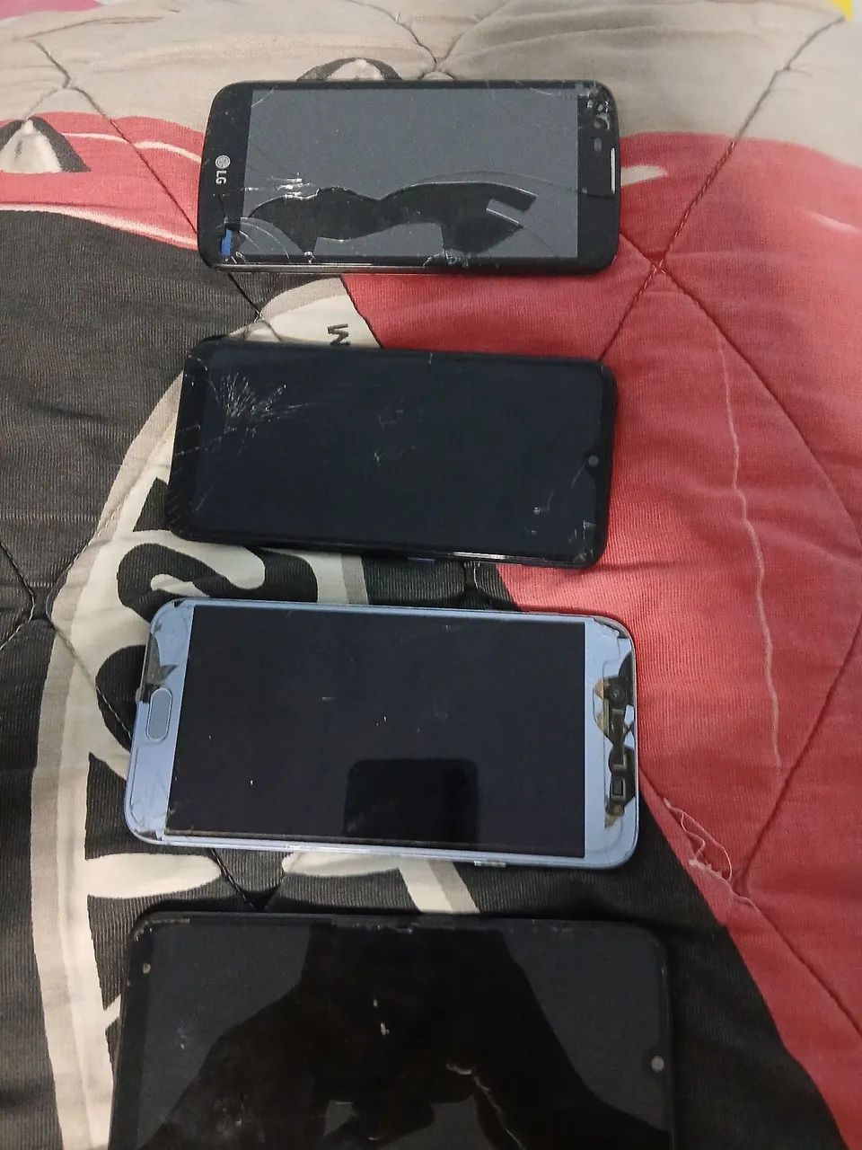 Celulares com problemas nas telas 