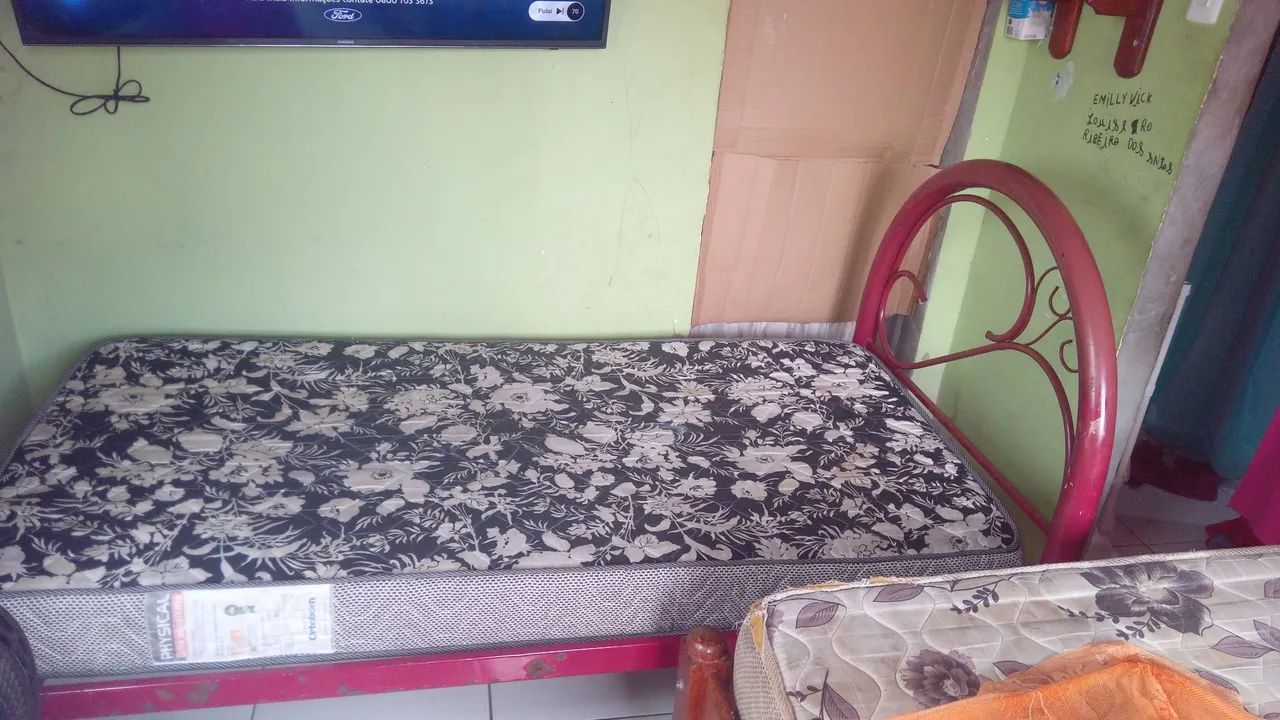 Cama em tubular solteiro+colchão espuma - Foto 5
