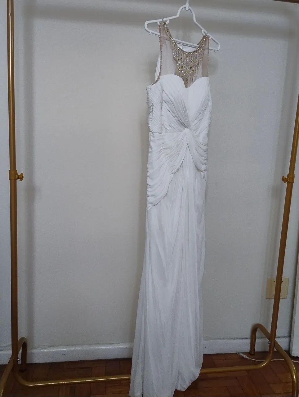 Vestido offwhite casamento cívil 