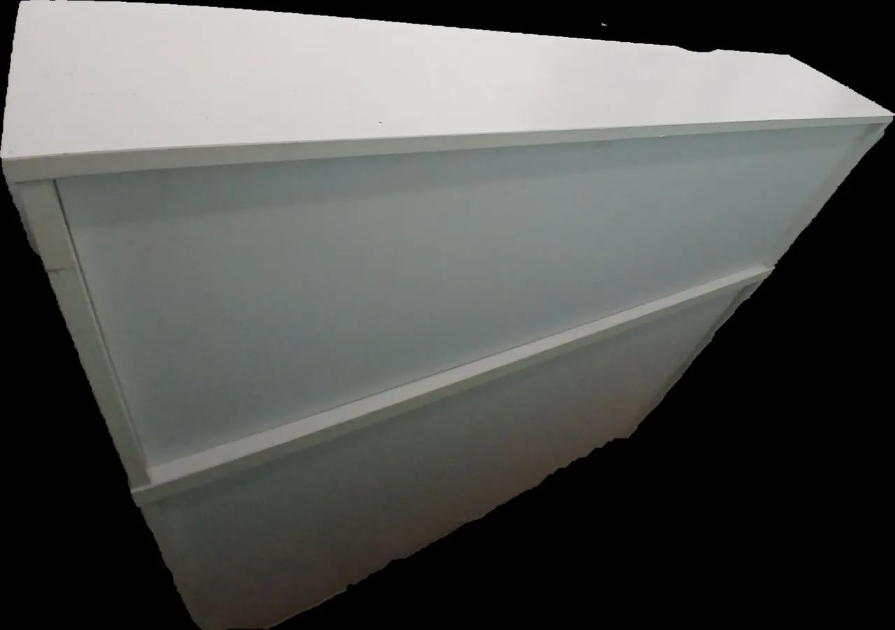 Balcão recepção 2 níveis branco - Foto 2
