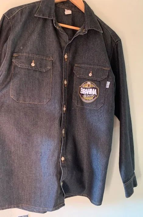 Camisa jeans Brahma chopp black  - Foto 2