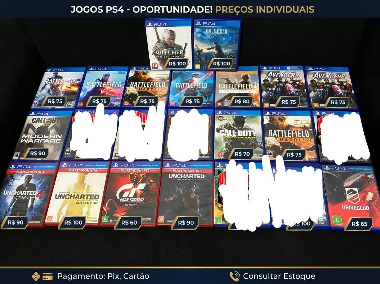 Jogos de PS4 e PS5