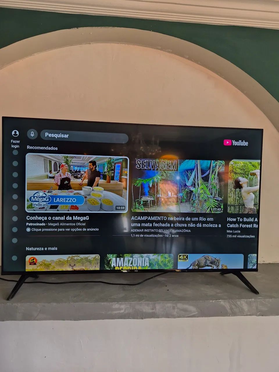 Smart tv HQ 60 controle e pezinho  - Foto 4