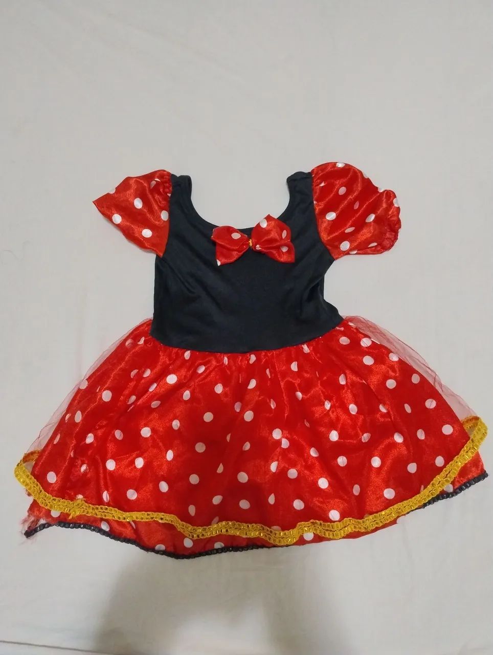 Fantasia infantil menina Minnie - Tam 2/3 anos
