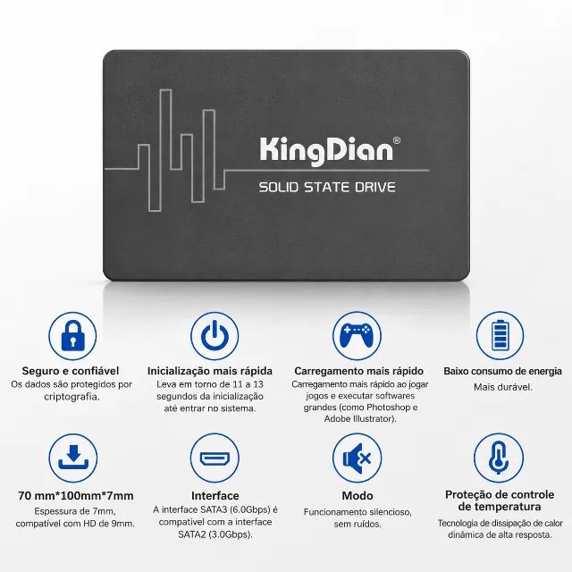 SSD KingDian 1TB SATA III 2.5" - PC e Notebook - Foto 4