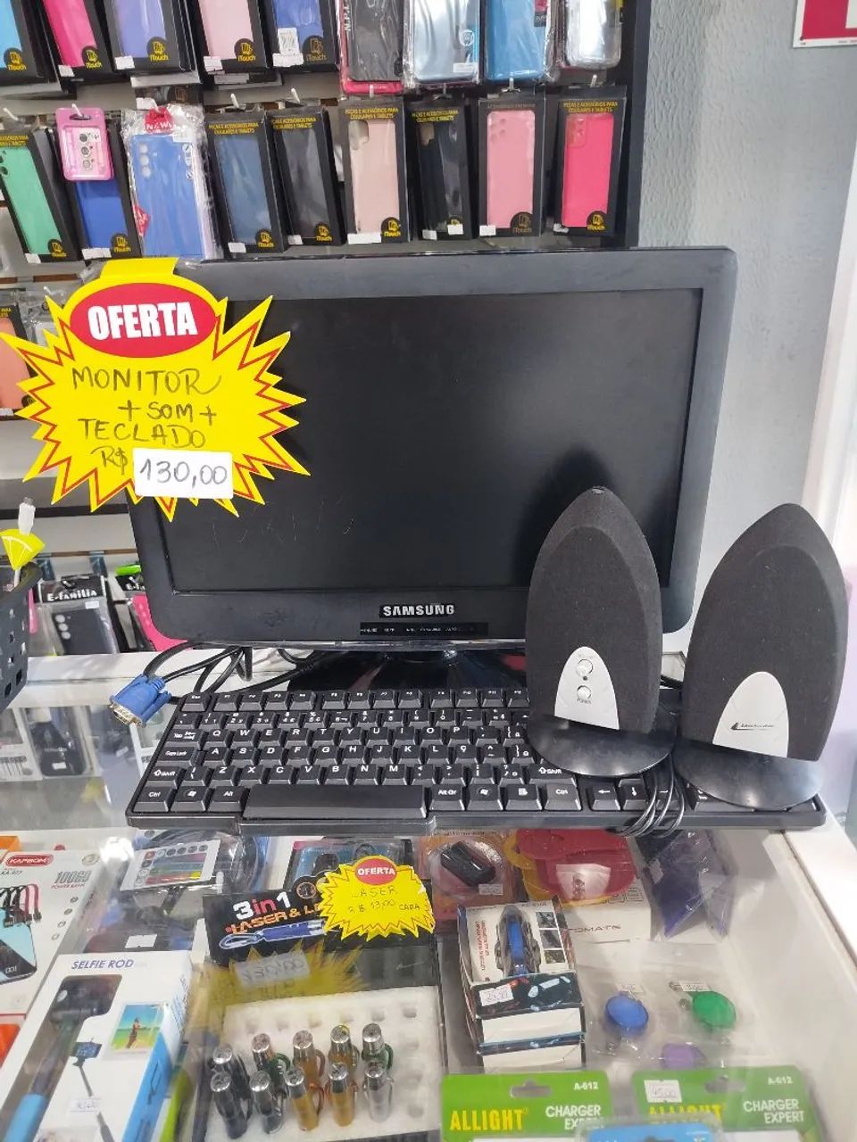 Monitor+Teclado+Som