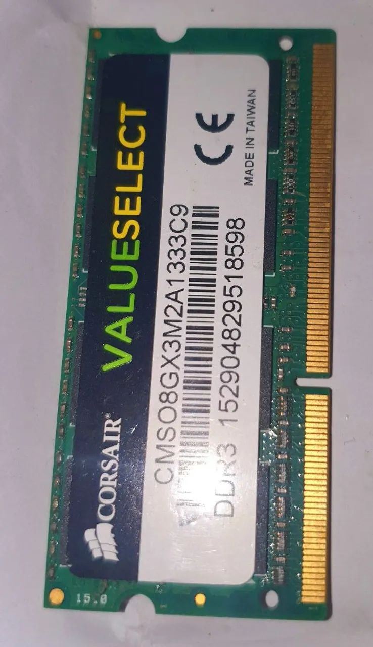 Memoira 8Gb DDR3 CORSAIR 1333 c9  notebook