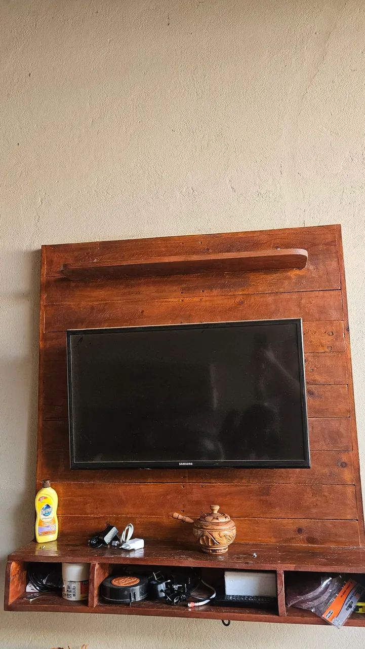 Painel de tv rústico 