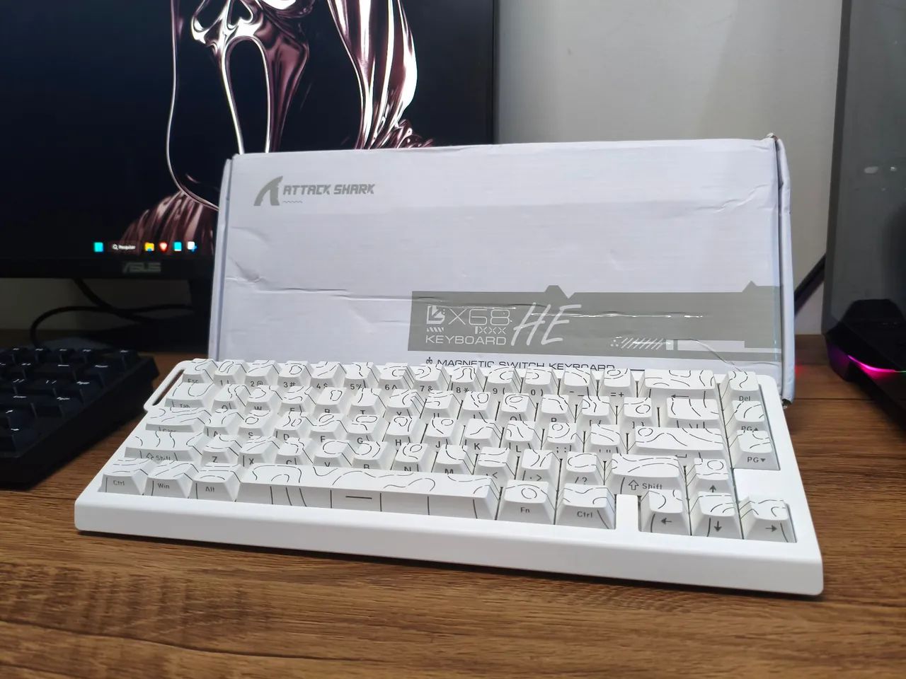Teclado Magnético Gamer Attack Shark X68he - Foto 2
