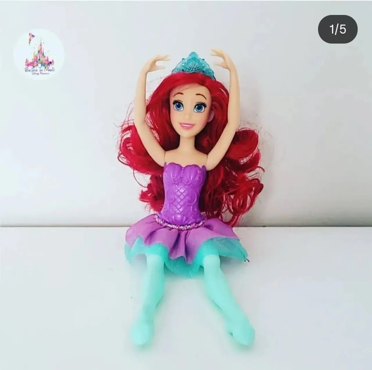 Boneca Princesa Disney Ariel Bailarina Hasbro - Foto 4