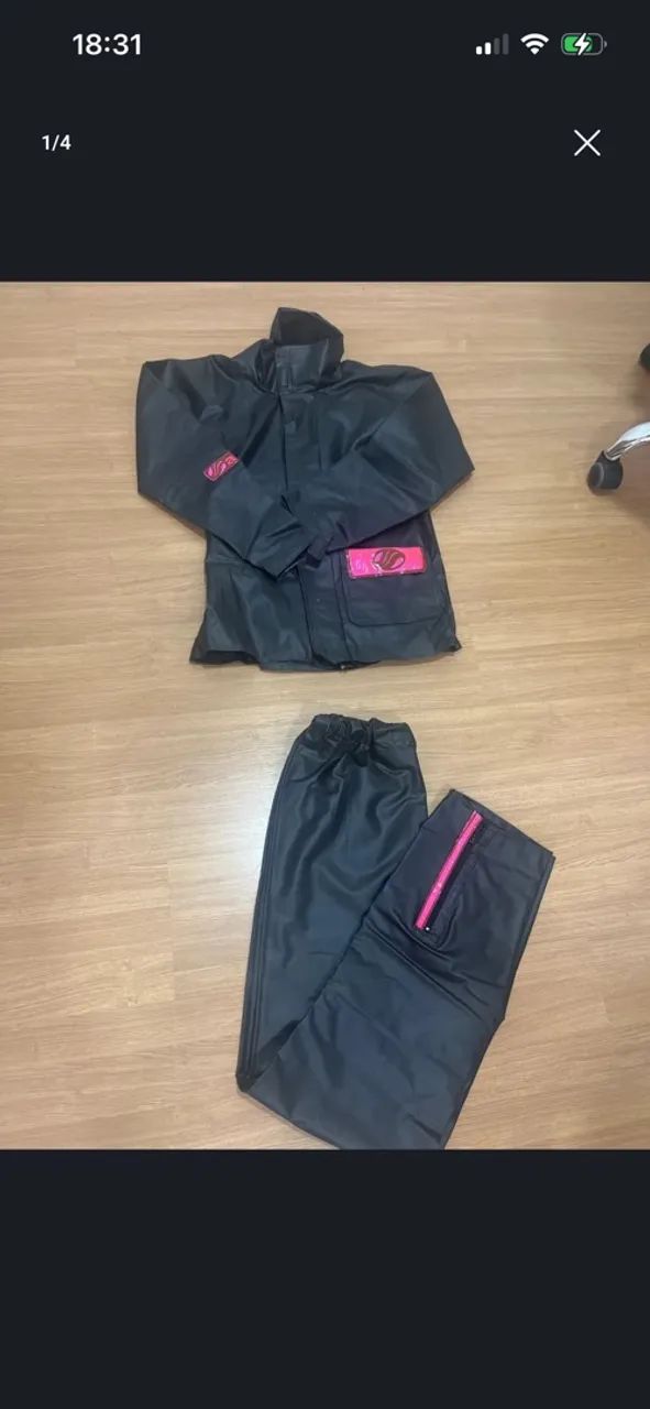 Roupa de chuva - moto feminina 