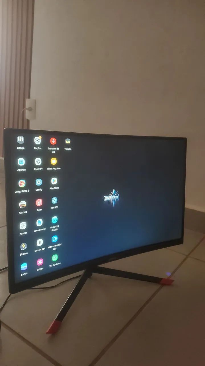 Monitor tela curva, 24 polegadas