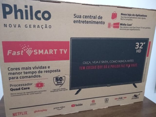 Tv Nova na Caixa!! Philco fast smart 32 HD.