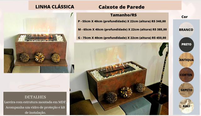 Lareira Ecológica de Parede