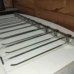 9 Réguas/barras retangulares cromadas - Foto 2