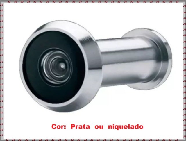 Olho Mágico niquelado nas cores ouro velho ou prata - 3 a 6 cm - Foto 2