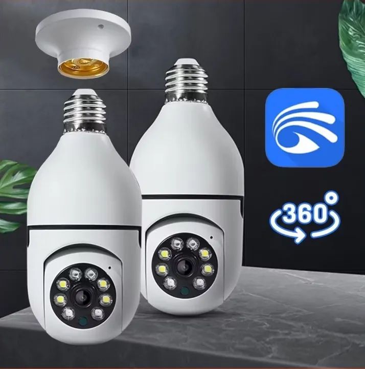 Câmera de Segurança YOOSEE Wi-Fi IP Sem Fio 360° Lâmpada PTZ - Full HD - bivolt