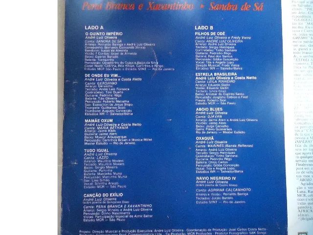 Lp trilha sonora ÁFRICA BRASIL 1989 br com Encarte - Super Raro