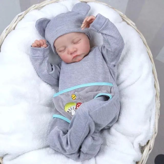 Rosto Pintado A Mão! Baby Reborn Realista Boneco Bebê Novo - Foto 3