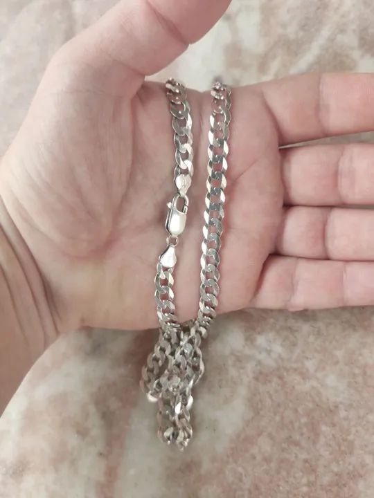 Cordão de prata 925 (escamado 60cm)