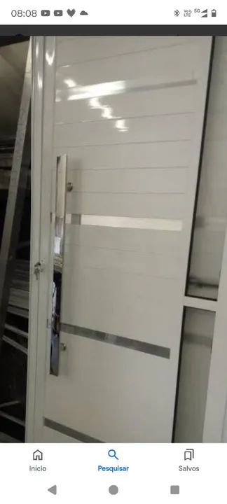 Porta em Alumínio Branco Nova
