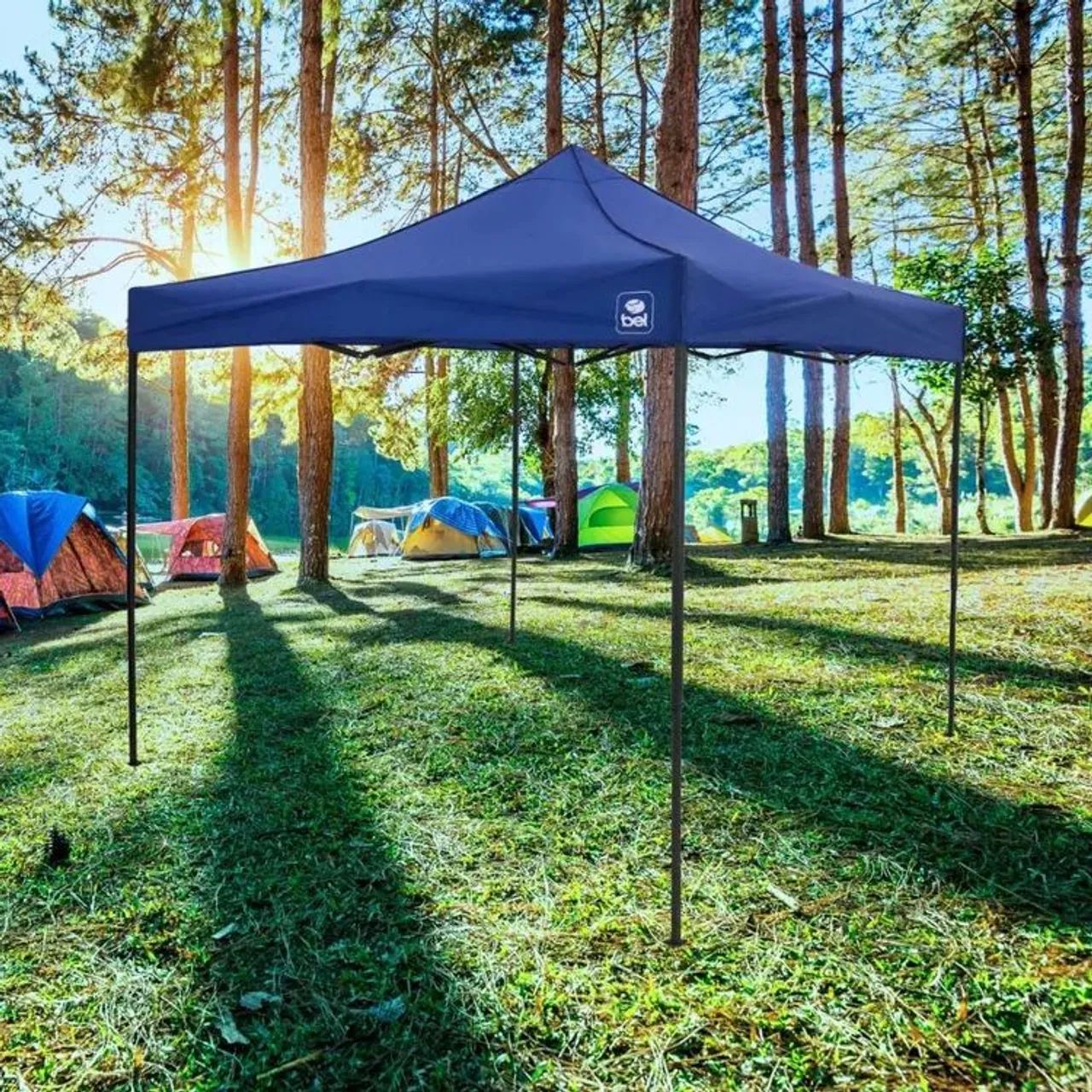 Tenda Reforçada Resistent Aço Gazebo Dobrável Pagoda 3x3 Bel - Foto 2