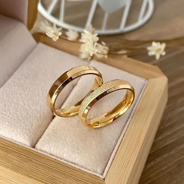 PAR de alianças compromisso  - Foto 4